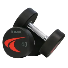 TKO 5-50lb Signature Urethane Dumbbell Set