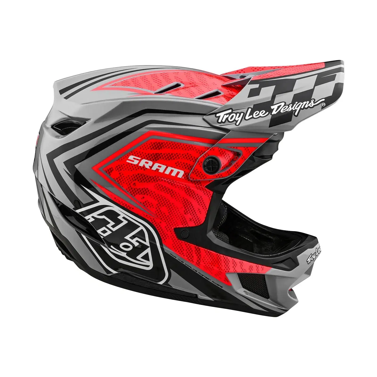 TLD D4 Carbon AS Helmet W/MIPS SRAM Red / Black