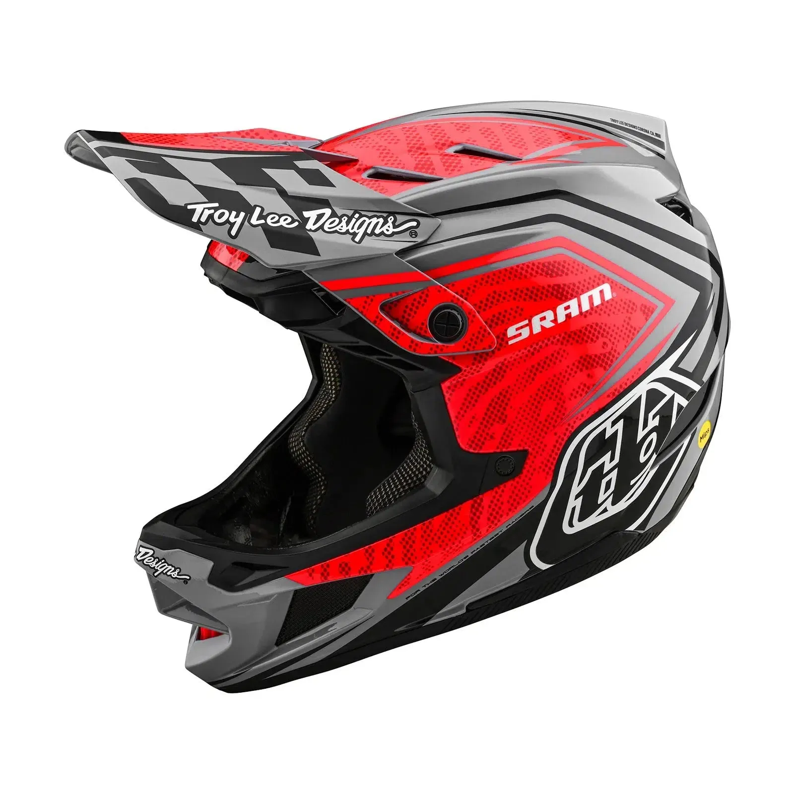TLD D4 Carbon AS Helmet W/MIPS SRAM Red / Black
