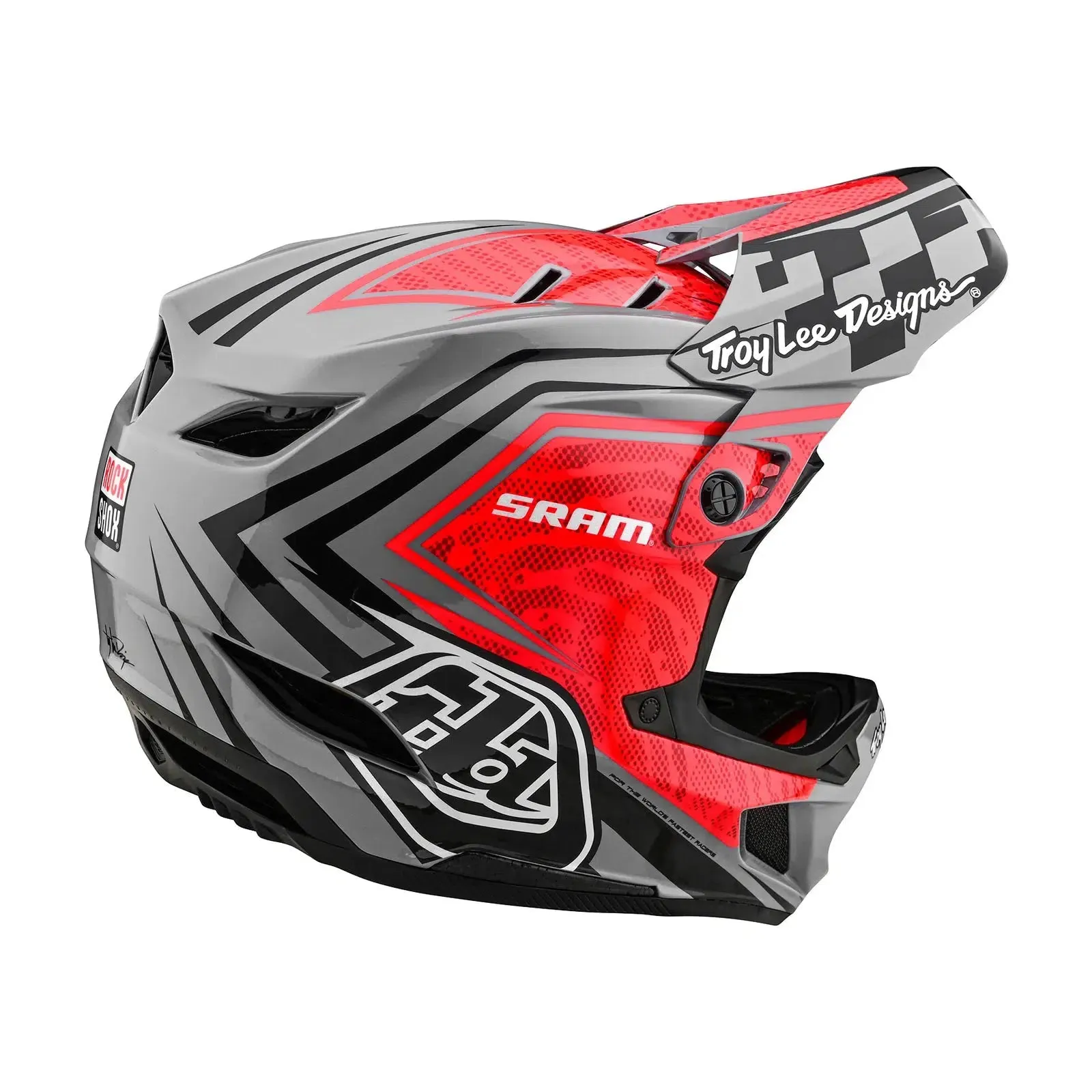 TLD D4 Carbon AS Helmet W/MIPS SRAM Red / Black