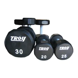 Troy 12-Sided Premium Urethane Dumbbell Set