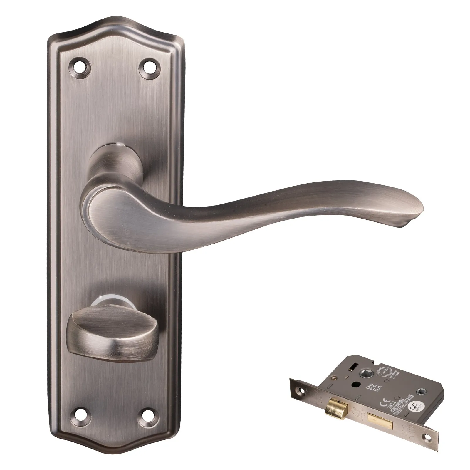Warwick Door Handles On Backplate Old English Collection