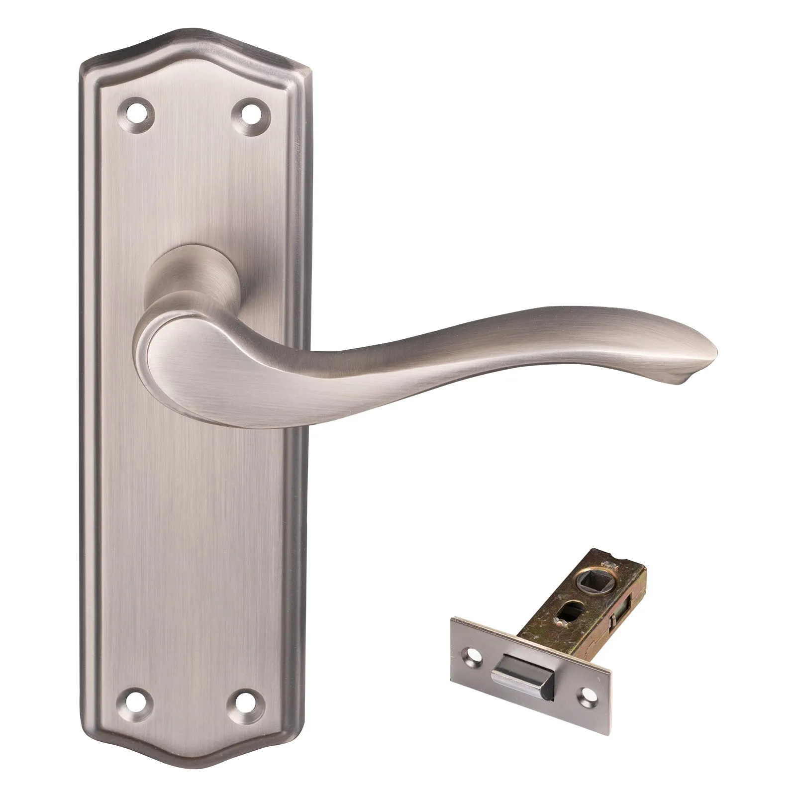Warwick Door Handles On Backplate Old English Collection
