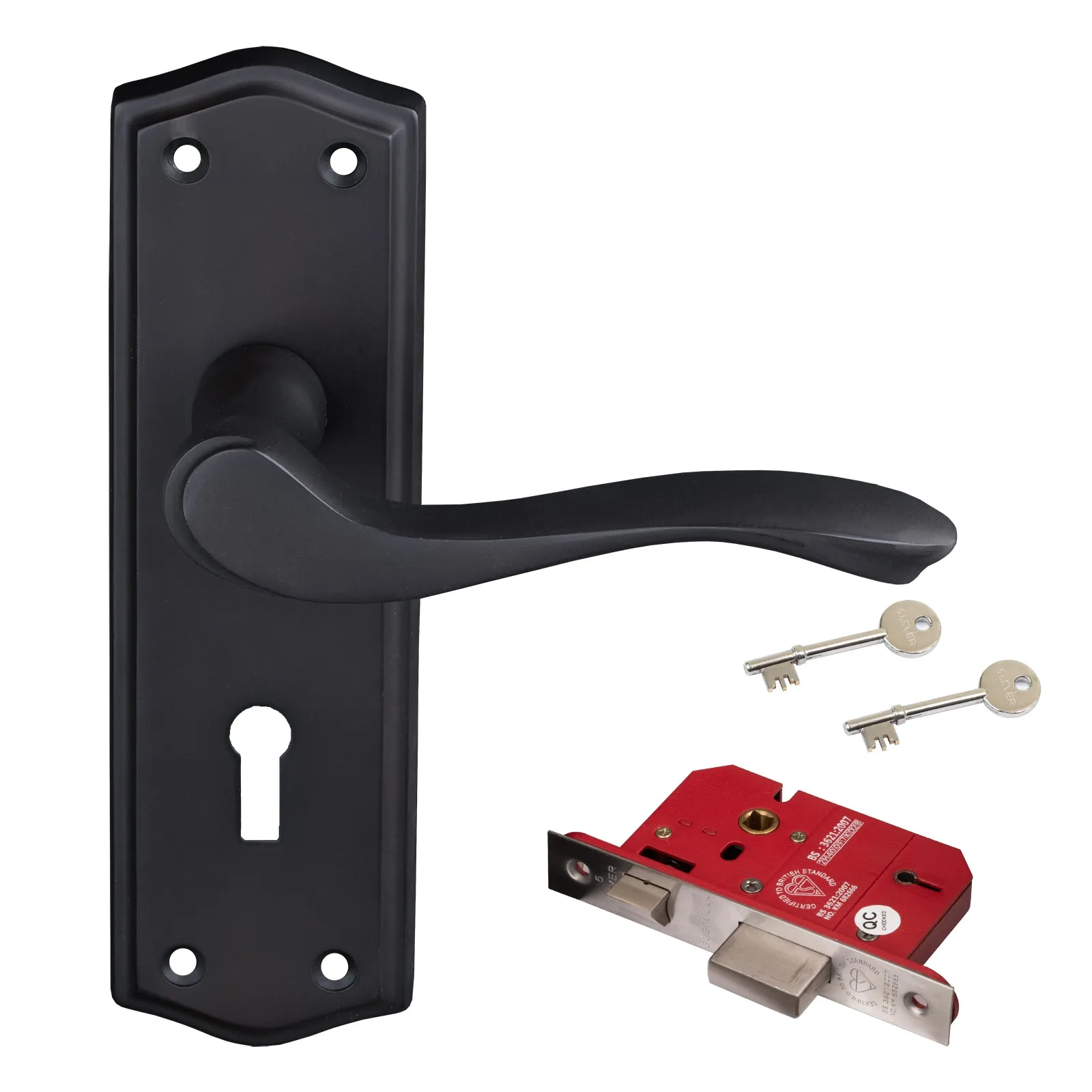 Warwick Door Handles On Backplate Old English Collection