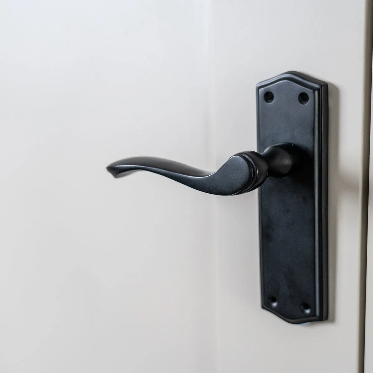 Warwick Door Handles On Backplate Old English Collection