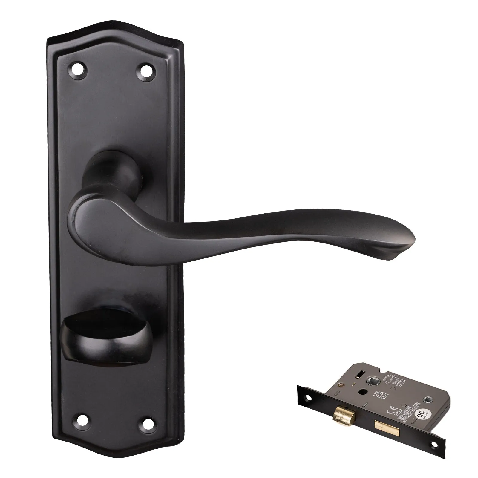 Warwick Door Handles On Backplate Old English Collection