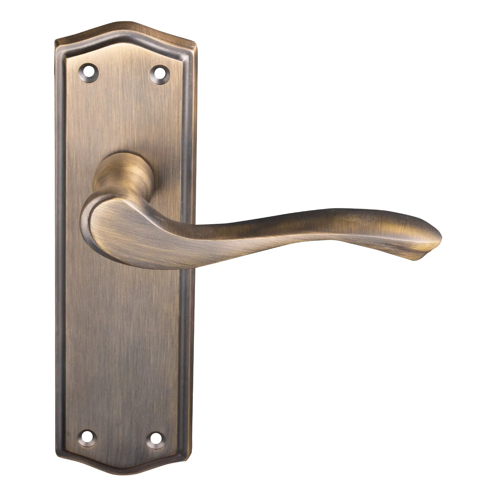 Warwick Door Handles On Backplate Old English Collection