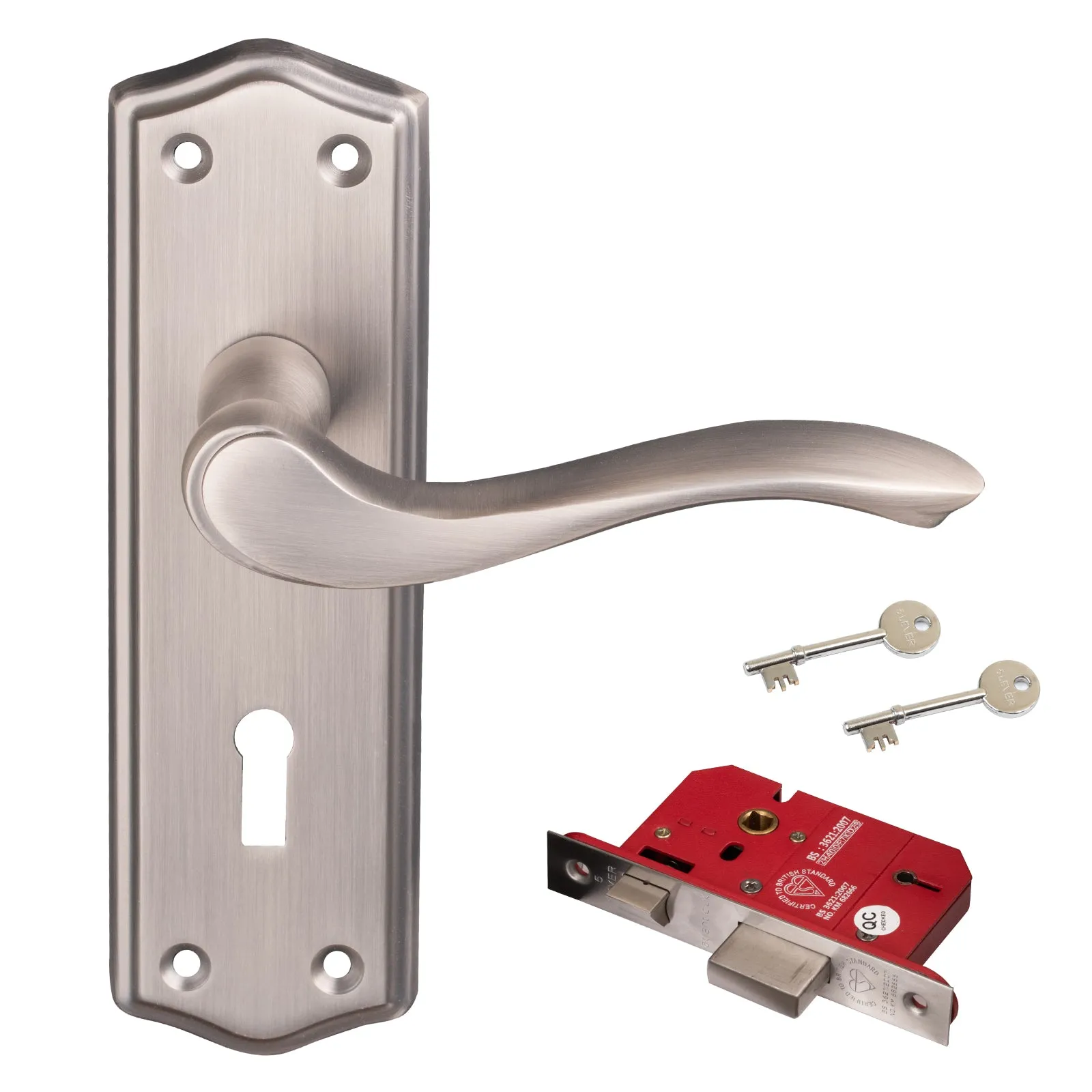 Warwick Door Handles On Backplate Old English Collection
