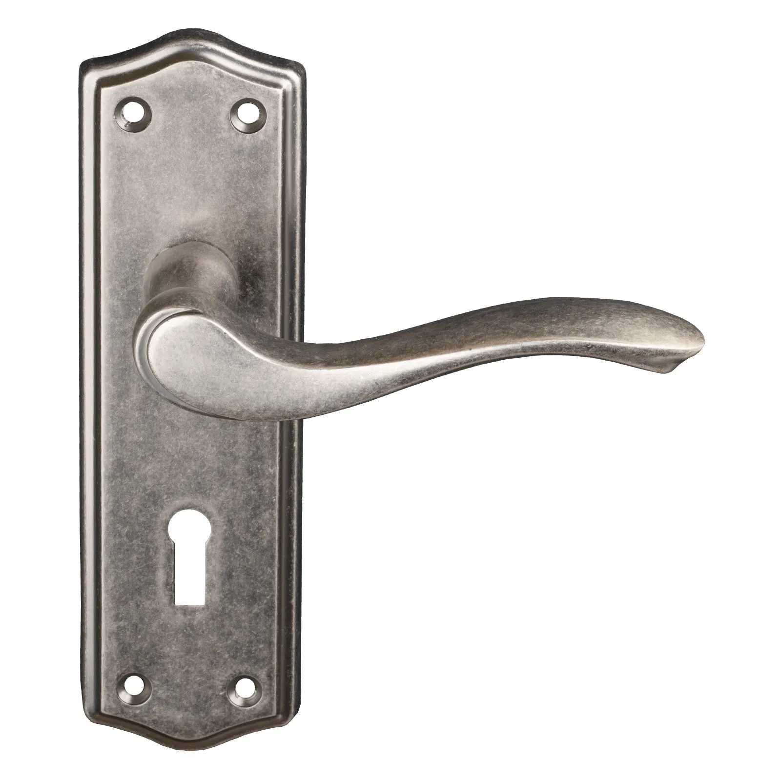 Warwick Door Handles On Backplate Old English Collection