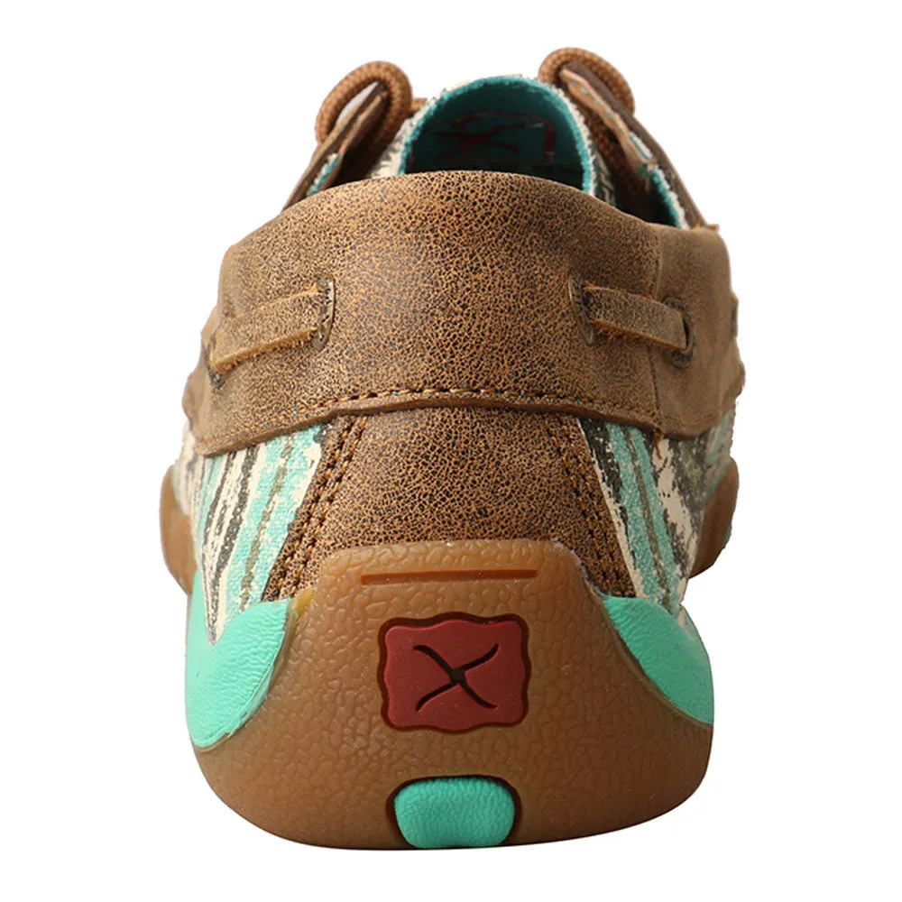 WDM0133 Twisted X Women’s Boat Shoe Driving Moc Multicolor