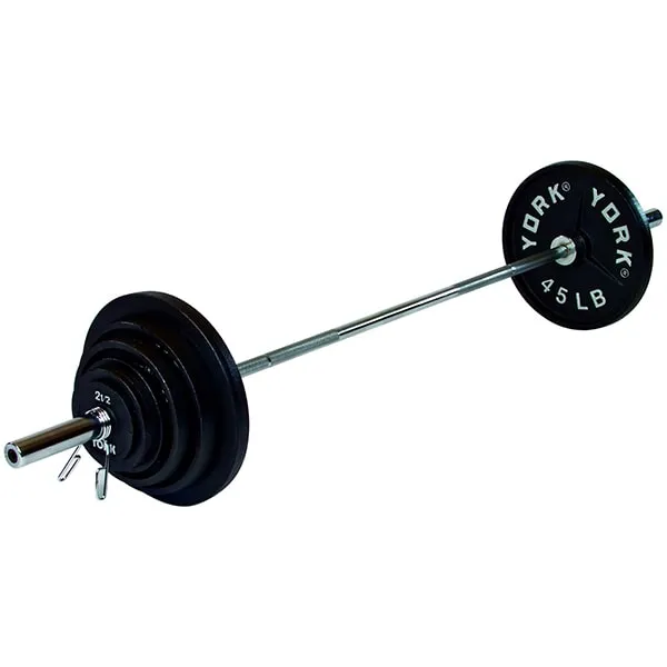 York Barbell 300 lb Deep Dish Olympic Weight Plate Set